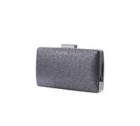 CORIOS Borsetta da Sera Donna Paillettes Clutch Bling con Catena - Pochette Piccola Elegante per Sposa, Cocktail, Festa, Ballo, Cerimonia - Tracolla Argento Grigio