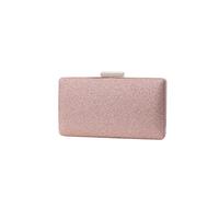 CORIOS Borsetta da Sera Donna Paillettes Clutch Bling con Catena - Pochette Piccola Elegante per Sposa, Cocktail, Festa, Ballo, Cerimonia - Rosa Oro