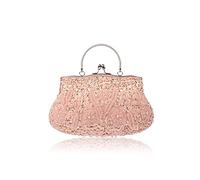 CORIOS Borsetta da Sera Donna Pochette con Perline Glitterate e Perline con Paillettes Borsa a Spalla Elegante Borse Messenger Retro Borsa a Tracolla Cocktail Festa Cerimonia Ballo Clutch Champagne