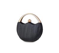 CORIOS Borsetta da Sera Donna Pochette Piccolo con Catena Bling Clutch Bag Elegante Borsa a Tracolla Borse a Mano Borsa Sposa Borse Messenger per Cocktail Festa Ballo Cerimonia Nero