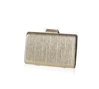 CORIOS Borsetta da Sera Donna Pochette Piccolo con Catena Elegante Borsa a Spalla Borsa Sposa Borse Messenger Cocktail Festa Ballo Cerimonia Clutch Oro