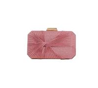 CORIOS Borsetta da Sera Donna Pochette Piccolo con Catena Elegante Borsa a Spalla Cerimonia Clutch Borsa Sposa Gorgeous Borsa a Tracolla Festa Cocktail Ballo Cerimonia Borse Messenger Rosa