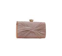 CORIOS Borsetta da Sera Donna Strass Clutch Elegante Paillettes Borsa a Spalla Pochette Piccolo con Catena Borsa Sposa Gorgeous Borsa a Tracolla per Ballo Festa Cerimonia Cocktail Rosa