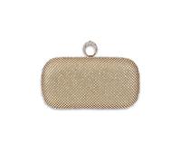 CORIOS Borsetta da Sera Donna Strass Clutch Glitterata a Mano Pochette Piccolo con Catena Brillante Scintillante a Tracolla per Cocktail Festa Ballo Cerimonia Oro