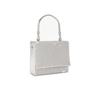 CORIOS Borsetta da Sera Donna Strass Clutch Pochette Piccolo con Catena Cerimonia Borsa a Tracolla Borsa Scintillante Borse Messenger Elegante Borsa a Spalla per Cocktail Festa Ballo Cerimonia Argento