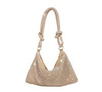 CORIOS Borsetta da Sera Donna Strass Pochette Glitterata Clutch Borsa Scintillante Borsa a Spalla Elegante Borsa a Mano Borsa a Tracolla per Cocktail Festa Ballo Cerimonia Oro