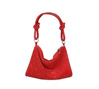 Corios Borsetta da Sera Donna Pochette Glitterata con Strass – Rosso