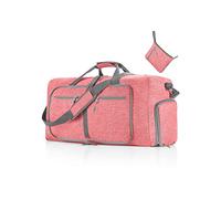 CORIOS Borsone da Viaggio Uomo/Donna 115L Pieghevole Borsa Sportiva Grande Bagaglio a Mano con Scomparto Scarpe Borsone Palestra Ultra-Leggero Piscina Palestra Weekender Pernottamento Rosa