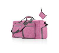 CORIOS Borsone da Viaggio Uomo/Donna 115L Pieghevole Borsa Sportiva Grande Bagaglio a Mano con Scomparto Scarpe Borsone Palestra Ultra-Leggero Piscina Palestra Weekender Pernottamento Viola Chiaro