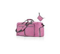 CORIOS Borsone da Viaggio Uomo/Donna 65L Pieghevole Borsa Sportiva Grande Bagaglio a Mano con Scomparto Scarpe Borsone Palestra Ultra-Leggero Piscina Palestra Weekender Pernottamento Viola Chiaro