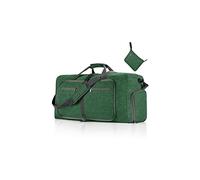 CORIOS Borsone da Viaggio Uomo/Donna 65L Pieghevole Borsa Sportiva Grande Bagaglio a Mano con Scomparto Scarpe Borsone Palestra Ultra-Leggero Piscina Palestra Weekender Pernottamento Verde Scuro