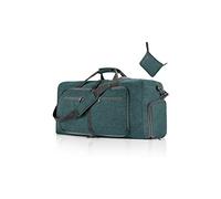 CORIOS Borsone da Viaggio Uomo/Donna 85L Pieghevole Borsa Sportiva Grande Bagaglio a Mano con Scomparto Scarpe Borsone Palestra Ultra-Leggero Piscina Palestra Weekender Pernottamento Verde