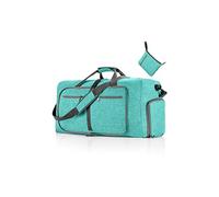 CORIOS Borsone da Viaggio Uomo/Donna 85L Pieghevole Borsa Sportiva Grande Bagaglio a Mano con Scomparto Scarpe Borsone Palestra Ultra-Leggero Piscina Palestra Weekender Pernottamento Verde Menta
