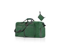 CORIOS Borsone da Viaggio Uomo/Donna 85L Pieghevole Borsa Sportiva Grande Bagaglio a Mano con Scomparto Scarpe Borsone Palestra Ultra-Leggero Piscina Palestra Weekender Pernottamento Verde Scuro