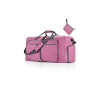 CORIOS Borsone da Viaggio Uomo/Donna 85L Pieghevole Borsa Sportiva Grande Bagaglio a Mano con Scomparto Scarpe Borsone Palestra Ultra-Leggero Piscina Palestra Weekender Pernottamento Viola Chiaro
