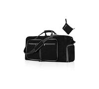 CORIOS Borsone da Viaggio Uomo/Donna 85L Pieghevole Borsa Sportiva Grande Bagaglio a Mano con Scomparto Scarpe Borsone Palestra Ultra-Leggero Piscina Palestra Weekender Pernottamento Nero
