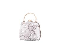 CORIOS Clutch Donna Borsetta da Sera in Marmo Pochette Piccolo con Catena Borsa a Spalla Borsa Sposa Borse Messenger Elegante Borsa a Tracolla per Cocktail Festa Cerimonia Ballo Grigio