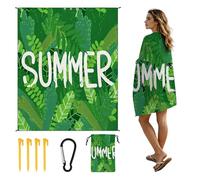 CORIOS Coperta da Spiaggia Impermeabile Anti Sabbia Tappetino da Spiaggia Sottile 4 Angoli di Fissaggio Anti Sabbia Portatile Coperta da Picnic per Spiaggia Picnic Escursionismo Campeggio STD-001-19