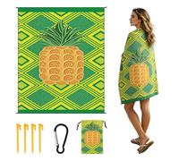 CORIOS Coperta da Spiaggia Impermeabile Anti Sabbia Tappetino da Spiaggia Sottile 4 Angoli di Fissaggio Anti Sabbia Portatile Coperta da Picnic per Spiaggia Picnic Escursionismo Campeggio STD-001-2