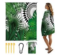 CORIOS Coperta da Spiaggia Impermeabile Anti Sabbia Tappetino da Spiaggia Sottile 4 Angoli di Fissaggio Anti Sabbia Portatile Coperta da Picnic per Spiaggia Picnic Escursionismo Campeggio STD-001-16
