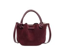 CORIOS Donna Borsa a Secchiello con Coulisse in Pelle PU Rosso, 21x10x14 cm, 0.42 kg, 3 Tasche, Tracolla Regolabile, Vintage e Casual