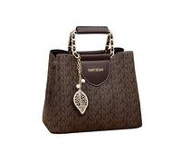 CORIOS Elegante Borsa a Mano da Donna PU Pelle Borsa a Tracolla a Spalla Piccolo Impermeabile Borsa Ascellare Messenger Moda Viaggio Shopping Lavoro Tote FXM Coffee