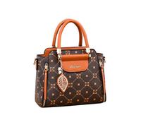 CORIOS Elegante Borsa a Mano da Donna PU Pelle Borsa a Tracolla Impermeabile Borsa a Spalla Piccolo Borsa Ascellare Moda Borse Messenger Viaggio Shopping Lavoro Borse Tote Caffè e Giallo Terra