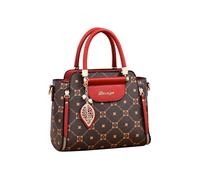 Corios Borsa a Mano da Donna Elegante – pelle PU impermeabile, piccola – Vino Rosso e Caffè