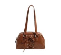 CORIOS Elegante Borsa a Mano da Donna PU Pelle Impermeabile a Spalla Piccolo per la Spesa Ascellare Moda Viaggio Lavoro Shopping Tote Marrone