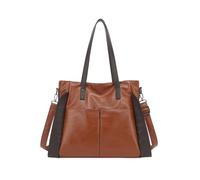 CORIOS Elegante Borsa a Mano PU Pelle Borsa a Tracolla a Spalla Grande Capacità Borse Messenger da Donna Impermeabile Moda Borsa Ascellare Viaggio Shopping Lavoro Tote Marrone