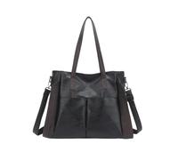 CORIOS Elegante Borsa a Mano PU Pelle Borsa a Tracolla a Spalla Grande Capacità Borse Messenger da Donna Impermeabile Moda Borsa Ascellare Viaggio Shopping Lavoro Tote Nero