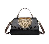 CORIOS Elegante Borsa a Spalla PU Pelle Borsa a Mano da Donna Impermeabile Borsa a Tracolla Piccolo Borsa Ascellare Retro Borse Messenger Viaggio Shopping Lavoro Borse Tote Nero