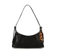 CORIOS Elegante Borsa a Tracolla a Spalla da Donna Borse Messenger con Ciondolo di Perle di Legno PU Pelle Borsa a Mano Grande Capacità Borsa Ascellare Viaggio Shopping Lavoro Tote Nero