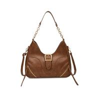 CORIOS Moda Borsa a Mano da Donna PU Pelle Borsa a Spalla a Tracolla Impermeabile Borse Messenger Elegante Borsa Ascellare Tote per Lavoro Shopping Viaggio Marrone