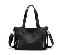 CORIOS Moda Borsa a Mano PU Pelle Borsa a Tracolla Impermeabile Borsa a Spalla Grande Capacità Borse Messenger da Donna Elegante Borsa Ascellare Viaggio Shopping Lavoro Borse Tote Nero