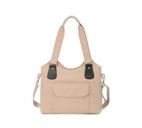 CORIOS Nylon Borsa a Spalla da Donna Impermeabile Borsa a Mano Casuale Borsa a Tracolla Leggero Borse Tote Multifunzionale Borse Messenger per Viaggi Lavoro Shopping Uso Quotidiano Cachi