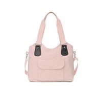 CORIOS Nylon Borsa a Spalla da Donna Impermeabile Borsa a Mano Casuale Borsa a Tracolla Leggero Borse Tote Multifunzionale Borse Messenger per Viaggi Lavoro Shopping Uso Quotidiano Rosa