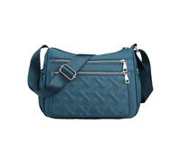CORIOS Nylon Borse a Tracolla da Donna Ultraleggero Borse a Spalla Borsa a Mano con Tracolla Larga Regolabile Borse Messenger con Tasche Multiple Tote in Trapuntato per Lavoro Viaggio Shopping Blu