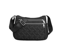 CORIOS Nylon Borse a Tracolla da Donna Ultraleggero Borse a Spalla Borsa a Mano con Tracolla Larga Regolabile Borse Messenger con Tasche Multiple Tote in Trapuntato per Lavoro Viaggio Shopping Nero