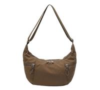 CORIOS Nylon Borse Messenger da Donna Casuale Borsa a Tracolla Impermeabile Borsa a Spalla Multifunzionale Borsa a Mano Viaggi Shopping Lavoro Uso Quotidiano Tote Marrone