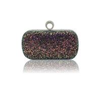 CORIOS Paillettes Clutch da Donna Borsetta da Sera Pochette Piccolo con Catena Elegante Borsa a Spalla Borsa Sposa Gorgeous Borsa a Tracolla Borse Messenger per Cerimonia Ballo Festa Cocktail Nero