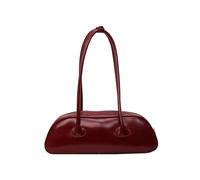 CORIOS Piccolo Borsa a Mano da Donna in PU Pelle, Impermeabile, Elegante Borsa a Spalla e Tracolla per Spesa, Viaggio, Lavoro, Shopping - Vino Rosso