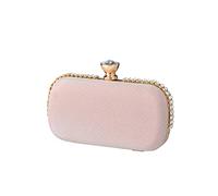 CORIOS Pochette Donna Borsetta da Sera Strass Clutch Borsa Scintillante Cerimonia Pochette Piccolo con Catena Elegante Borsa a Tracolla Borsa a Spalla per Party Sposa Cocktail Festa Matrimonio Rosa