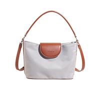 CORIOS PU Pelle Borsa a Mano da Donna Elegante Borsa a Tracolla a Spalla Capacità Media Borsa Ascellare Moda Borse Messenger Viaggio Shopping Lavoro Tote Grigio