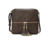 CORIOS PU Pelle Borsa a Tracolla da Donna Borse Messenger a Spalla con Frange Medio Borsa per la Spesa Ascellare Elegante Retro Borsa a Mano Viaggio Shopping Lavoro Tote Caffè