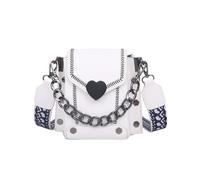 CORIOS Retro Borse Messenger da Donna PU Pelle Borsa a Spalla Elegante Borsa a Tracolla Impermeabile Borsa a Mano Piccolo Borsa Ascellare Moda Viaggio Shopping Lavoro Borse Tote Bianco