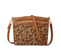 CORIOS Stile Boho Borse Messenger da donna Borse a Spalla a Tracolla in Sughero Borse a Mano con Fantasia Etnica Retro Quotidiano Viaggi Lavoro Shopping Tote Fiore a Farfalla