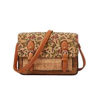 CORIOS Stile Boho Borse Messenger da donna Borse a Spalla a Tracolla in Sughero con Patta Borse a Mano con Stampa Etnica Retro Tote per Quotidiano Viaggi Lavoro Shopping Fiore a Farfalla
