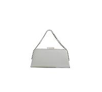 CORIOS Strass Clutch Donna Borsetta da Sera Pochette Piccolo con Catena Borsa Sposa Gorgeous Borsa a Spalla Elegante Borse Messenger Ballo Cerimonia Festa Cocktail Borsa a Tracolla Argento