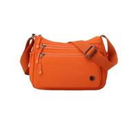 CORIOS Ultraleggero Borse a Tracolla da Donna Borse a Spalla con Tracolla Larga Regolabile Borsa a Mano con Tasche Multiple Nylon Borse Messenger Lavoro Viaggio Shopping Tote Arancione